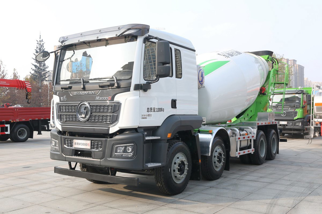 ডেলং অটোমোবাইল ভারী ট্রাক ডেলং এম 3000s 350 এইচপি 8X4 7.89m3 শানসি কংক্রিট মিশ্রণকারী ট্রাক