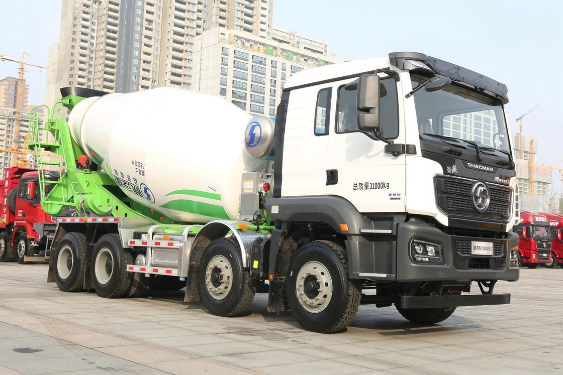 ডেলং অটোমোবাইল ভারী ট্রাক ডেলং এম 3000s 350 এইচপি 8X4 7.89m3 শানসি কংক্রিট মিশ্রণকারী ট্রাক