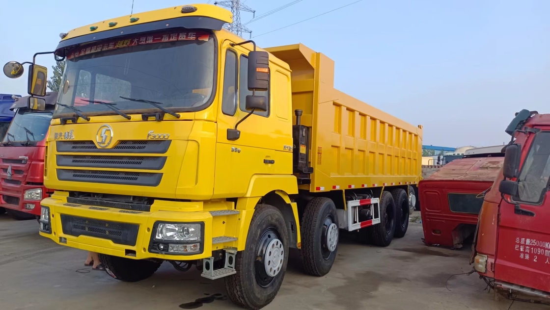 ব্যবহৃত ডাম্প ট্রাক চীন F3000 খরচ কার্যকর ট্যাপার ট্রাক শ্যাকম্যান 12 টায়ার 8 * 4 এলএইচডি ওয়েচাই 380hp