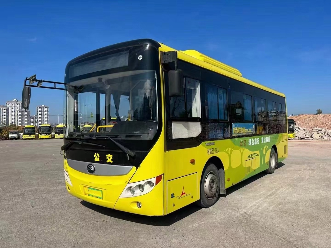ব্যবহৃত ইলেকট্রিক বাস ইউটোং সিটি বাস ZK6815 ব্যাটারি জীবন 280km 23 আসন 59 যাত্রী পাবলিক পরিবহন