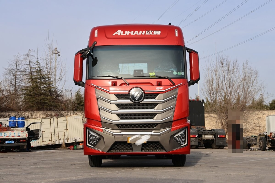 ব্যবহৃত Foton Auman 6X4 ট্র্যাক্টর ট্রাক হেড GTL6 10 দীর্ঘ দূরত্ব পরিবহন জন্য টায়ার LNG ইঞ্জিন 530hp