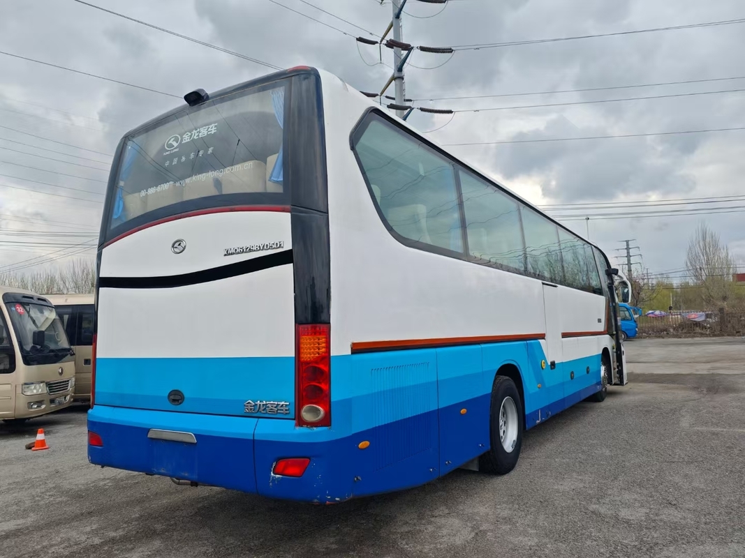2020 কোচ সেকেন্ড হ্যান্ড 55 সিট 12 মিটার মসৃণ আকৃতি ব্যবহৃত কিং লং বাস XMQ6129 ডাবল ডোর