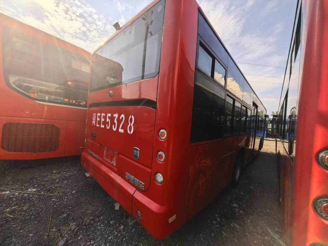 2019 সালের পুরাতন 76/10-41 সিটের 12 মিটার মসৃণ আকৃতির ব্যবহৃত ZK6108 সিটি বাস, ডাবল দরজা