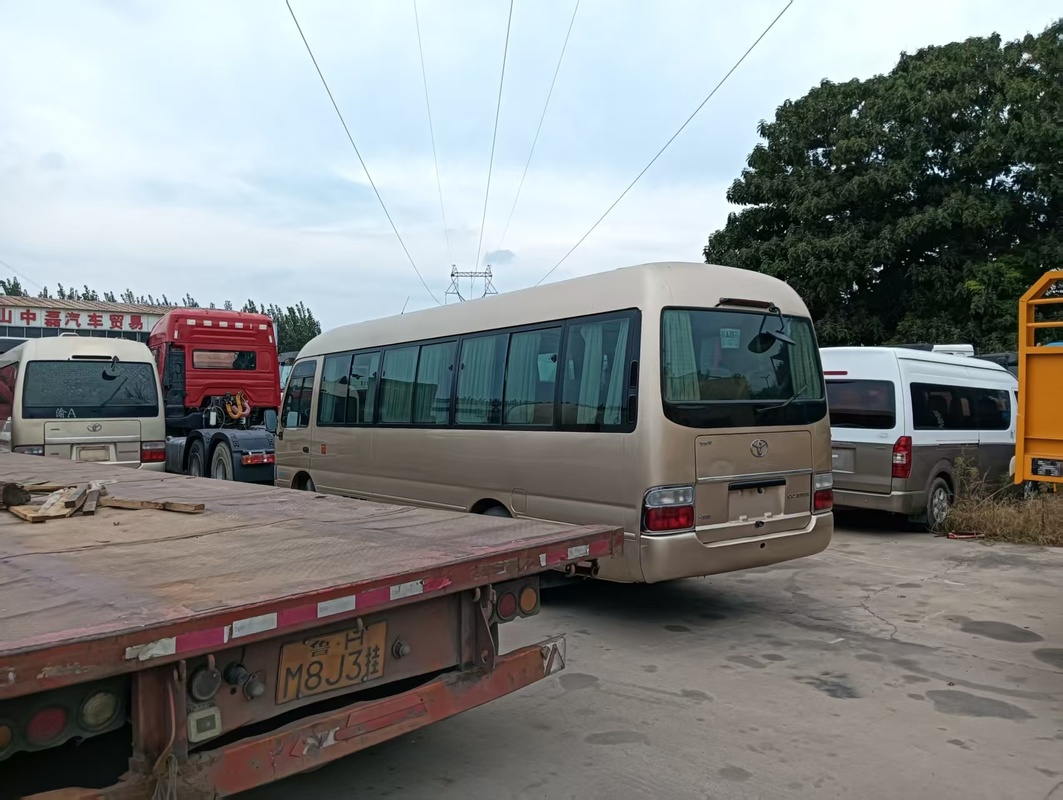 2018 Year 20 Seats Used Coaster Bus , LHD Used Mini Bus Toyota Coaster Bus With 2TR Gasoline Engine , Left Steering
