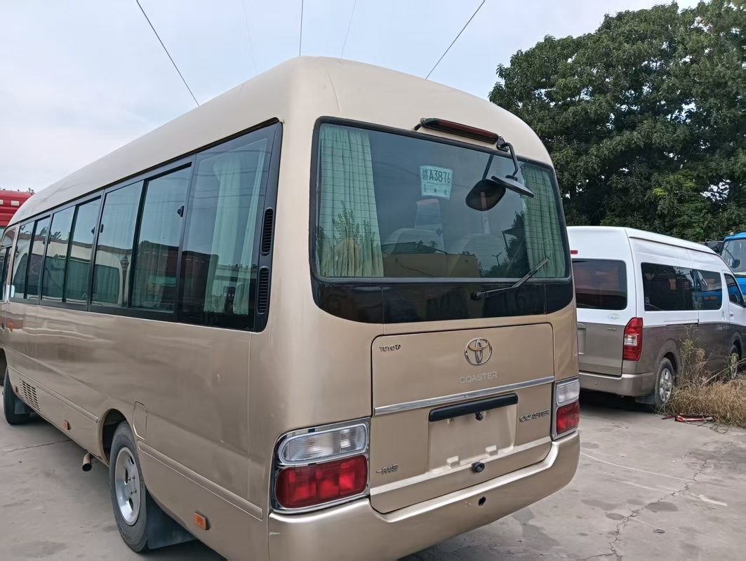 2018 Year 20 Seats Used Coaster Bus , LHD Used Mini Bus Toyota Coaster Bus With 2TR Gasoline Engine , Left Steering