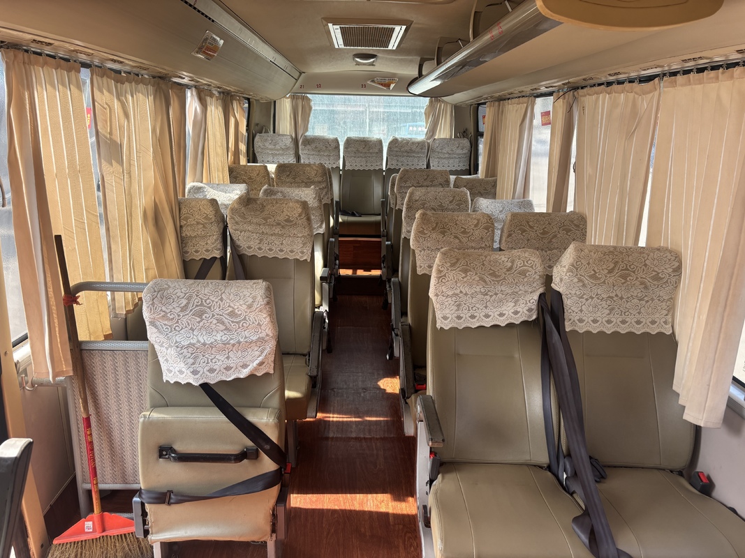 Used Coaster Front Engine Bus 29 Seater Diesel Commercial Business Coach Commuter Shuttle Buses