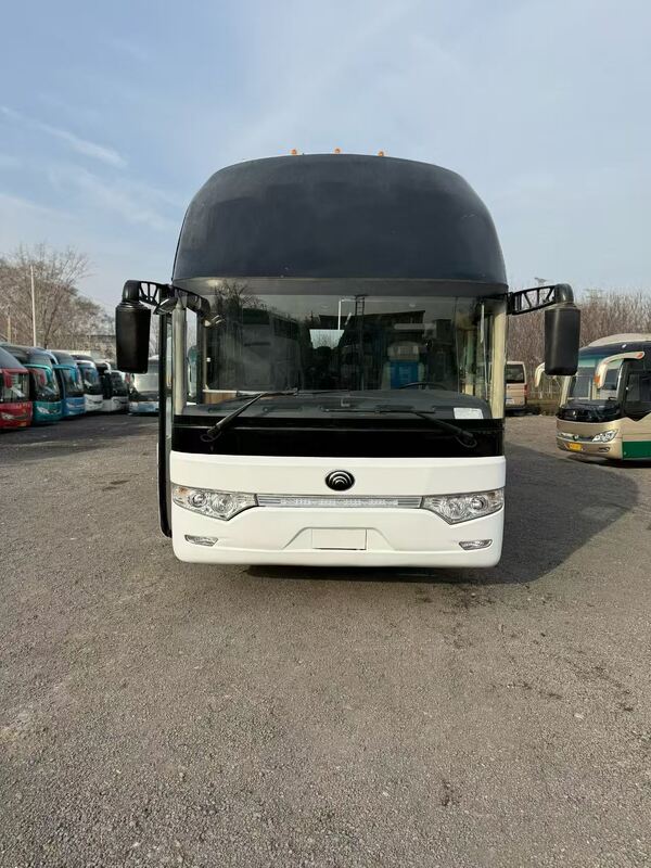 ব্যবহৃত কোচ বাস ইউটং Zk6122 ইউচাই 330hp লিফ স্প্রিং 50 সিট এয়ার কন্ডিশন সহ লাক্স ট্রান্সপোর্ট