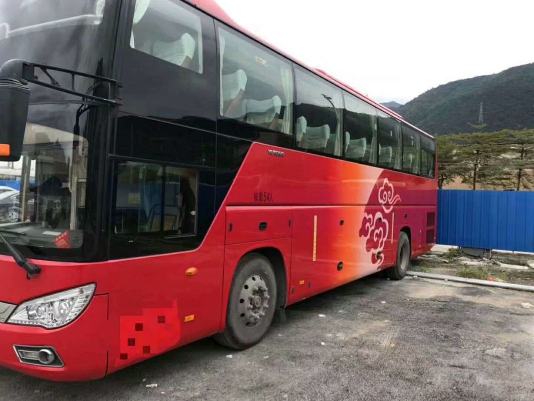 54 আসন 274KW ব্যবহৃত ইউটিউং বাসে Weichai ইঞ্জিন ভ্রমণের জন্য গ্রেট পারফরম্যান্স