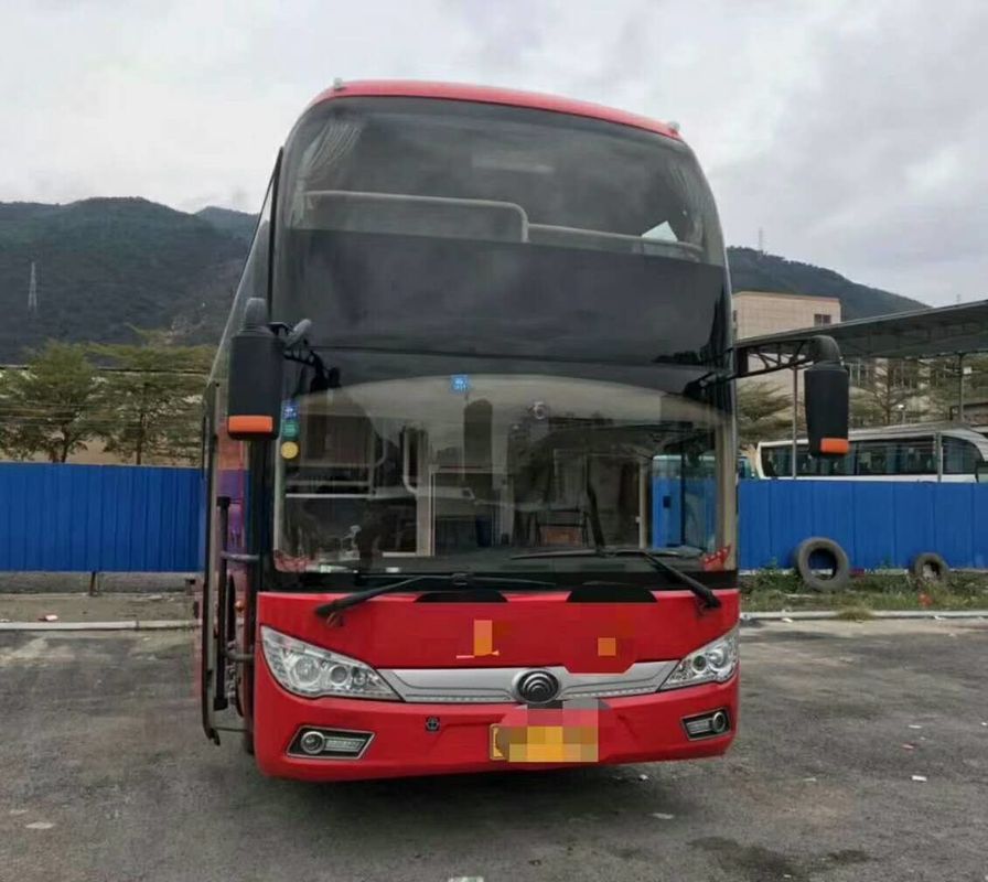 54 আসন 274KW ব্যবহৃত ইউটিউং বাসে Weichai ইঞ্জিন ভ্রমণের জন্য গ্রেট পারফরম্যান্স