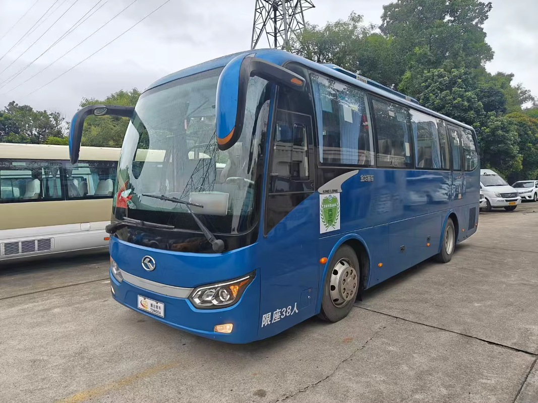 ব্যবহৃত XMQ6898 সার্টিফাইড প্রাক-মালিকানাধীন 38-সিটার কোচ LHD ভাল রক্ষণাবেক্ষণ করা খরচ-কার্যকর বাস