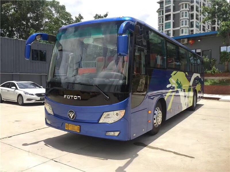 যাত্রী পরিবহন জন্য 280HP ইউরো চতুর্থ ব্যবহৃত ট্যুর বাস FOTON ব্র্যান্ড