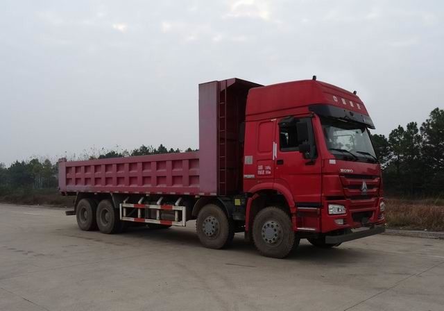 8 × 4 ড্রাইভ মোড দ্বিতীয় হাত Dumper ট্রাক সিনটর্ক হোয়া ব্র্যান্ড 2014 বছর