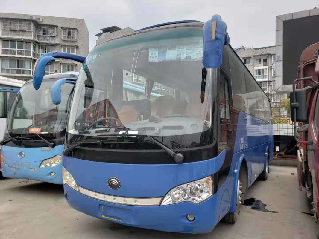 ZK6938H9 নীল ব্যবহৃত Yutong বাস 39 আসন ব্যবহৃত যাত্রা বাস 2010 বছর গ্রেট পারফরম্যান্স