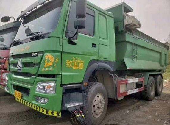 ইউরো IV 340HP মোটর ব্যবহৃত 6x4 ড্রাইভের সাথে ব্যবহৃত ডাম্প ট্রাক