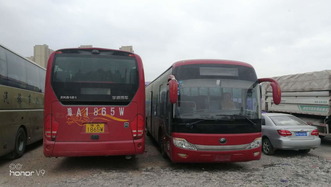 রেড ইউটং ব্যবহৃত কোস্টার বাস ZK6121HQ3Z 68 আসন আরএইচডি সাপোর্ট ডিজেল এ / সি দুই দরজা
