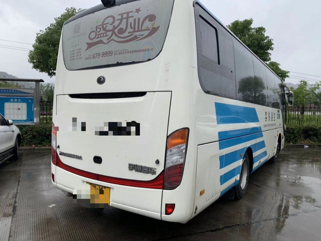 ZK6858 সিরিজ Yutong সিটি বাস, হোয়াইট 19 সিটার বাস ডিজেল বাম হাত স্টিয়ারিং 2015 বছর