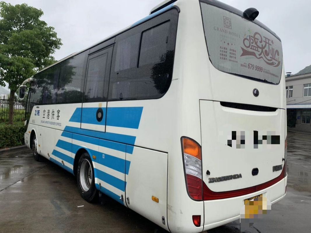 ZK6858 সিরিজ Yutong সিটি বাস, হোয়াইট 19 সিটার বাস ডিজেল বাম হাত স্টিয়ারিং 2015 বছর