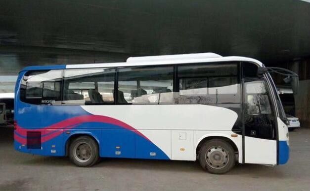 33 আসন ব্যবহৃত ট্যুর বাস হাইগার ব্র্যান্ড YC ইঞ্জিন যাত্রী কোচ বাস