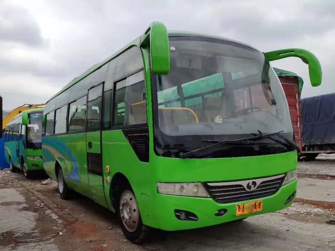 বাম সাইড ড্রাইভ গ্রিন দ্বিতীয় হাত পর্যটন বাস 35 আসন ডিজেল ইউরো IV 8045mm দৈর্ঘ্য