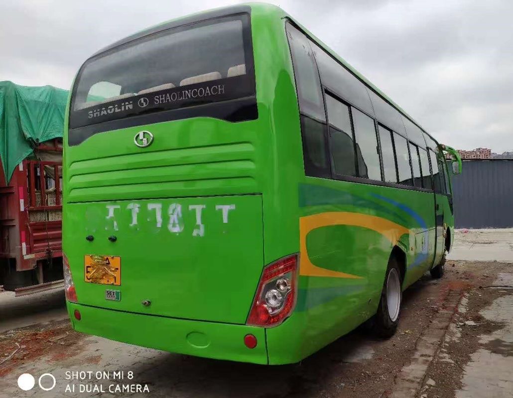 বাম সাইড ড্রাইভ গ্রিন দ্বিতীয় হাত পর্যটন বাস 35 আসন ডিজেল ইউরো IV 8045mm দৈর্ঘ্য