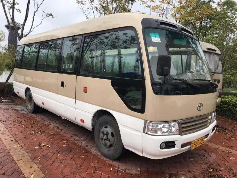 আসল জাপান 15 বি ডিজেল ইঞ্জিন 23 সিট টয়োটা কোস্টার বাসে