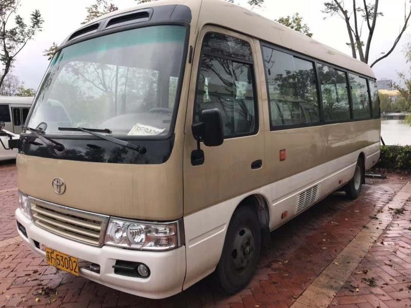 আসল জাপান 15 বি ডিজেল ইঞ্জিন 23 সিট টয়োটা কোস্টার বাসে