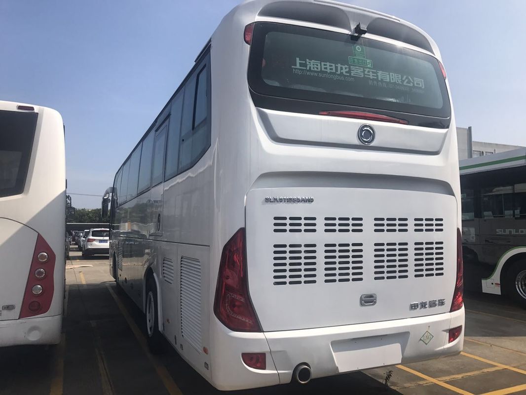 SLK6118 শেনলং ব্র্যান্ড 50 আসন নতুন 2019 কোচ বাস হোয়াইট ডিজেল বাম স্টিয়ারিং ড্রাইভ প্রাইটিস ভাল বাসগুলি