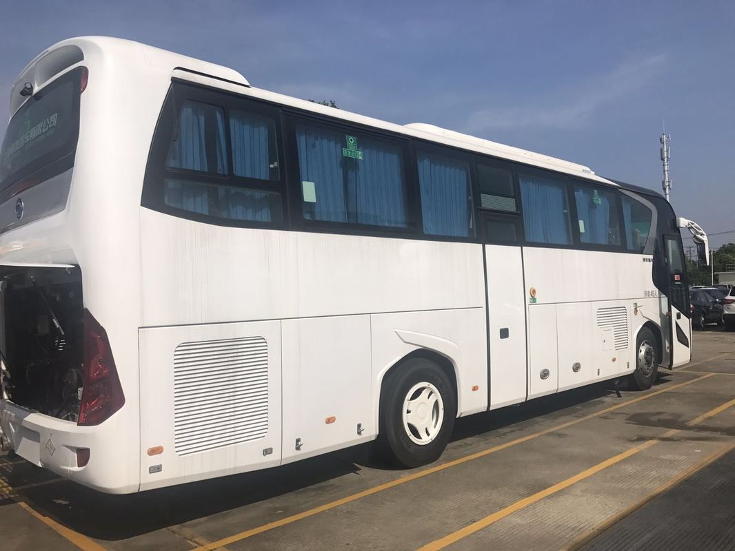 SLK6118 শেনলং ব্র্যান্ড 50 আসন নতুন 2019 কোচ বাস হোয়াইট ডিজেল বাম স্টিয়ারিং ড্রাইভ প্রাইটিস ভাল বাসগুলি