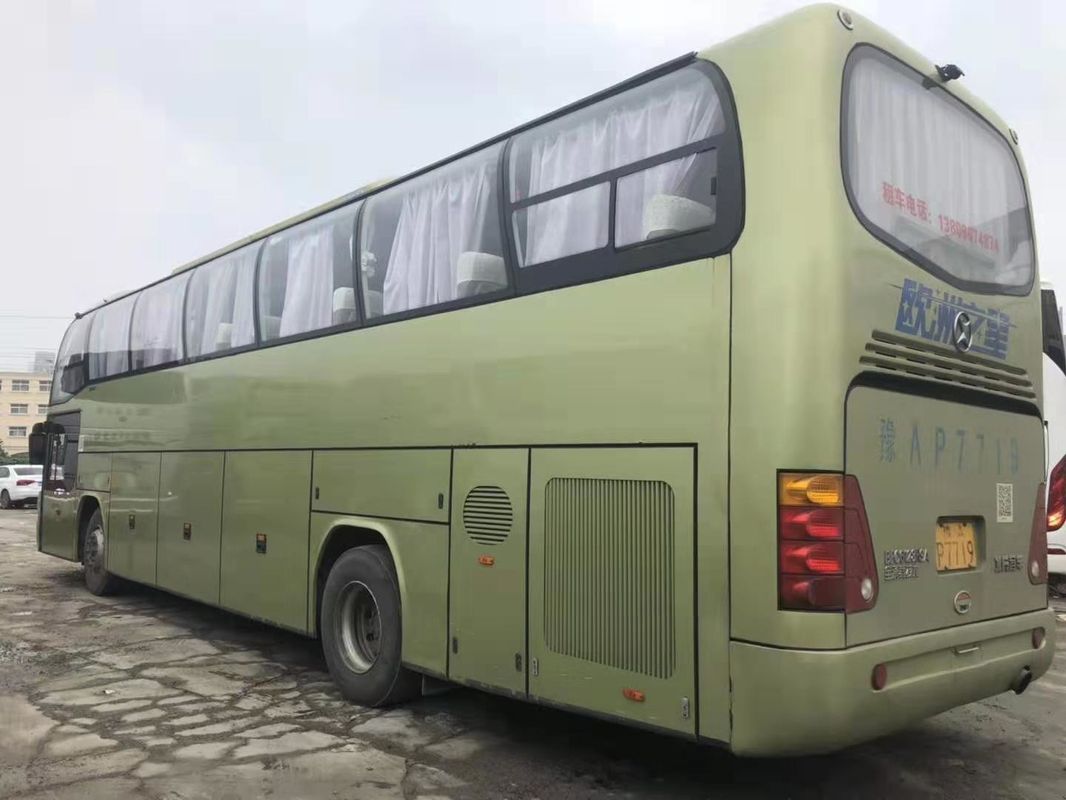 2014 বীফাং ব্যবহৃত কোচ বাস 6128 মডেল 57 আসন ডাব্লুপি ইঞ্জিন মধ্য দরজা এয়ারব্যাগ / টয়লেট সহ