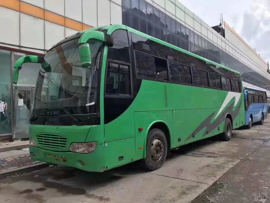 সম্মুখ ইঞ্জিন সবুজ ব্যবহৃত ট্যুর বাস 51 আসন দুটি দরজা এলএইচডি / আরএইচডি সাপোর্ট ডিজেল 2010 বছর