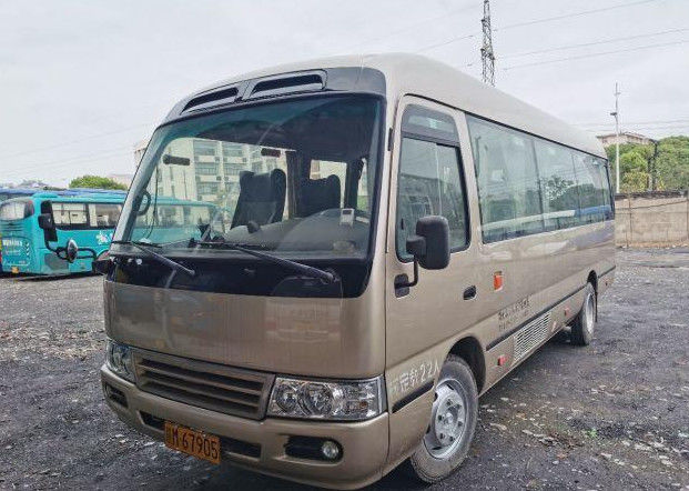 বিলাসবহুল কোস্টার বাস 22 আসন 2640 মিমি উচ্চতা 4085 মিমি হুইল বেস সহ ব্যবহৃত বাণিজ্যিক বাস