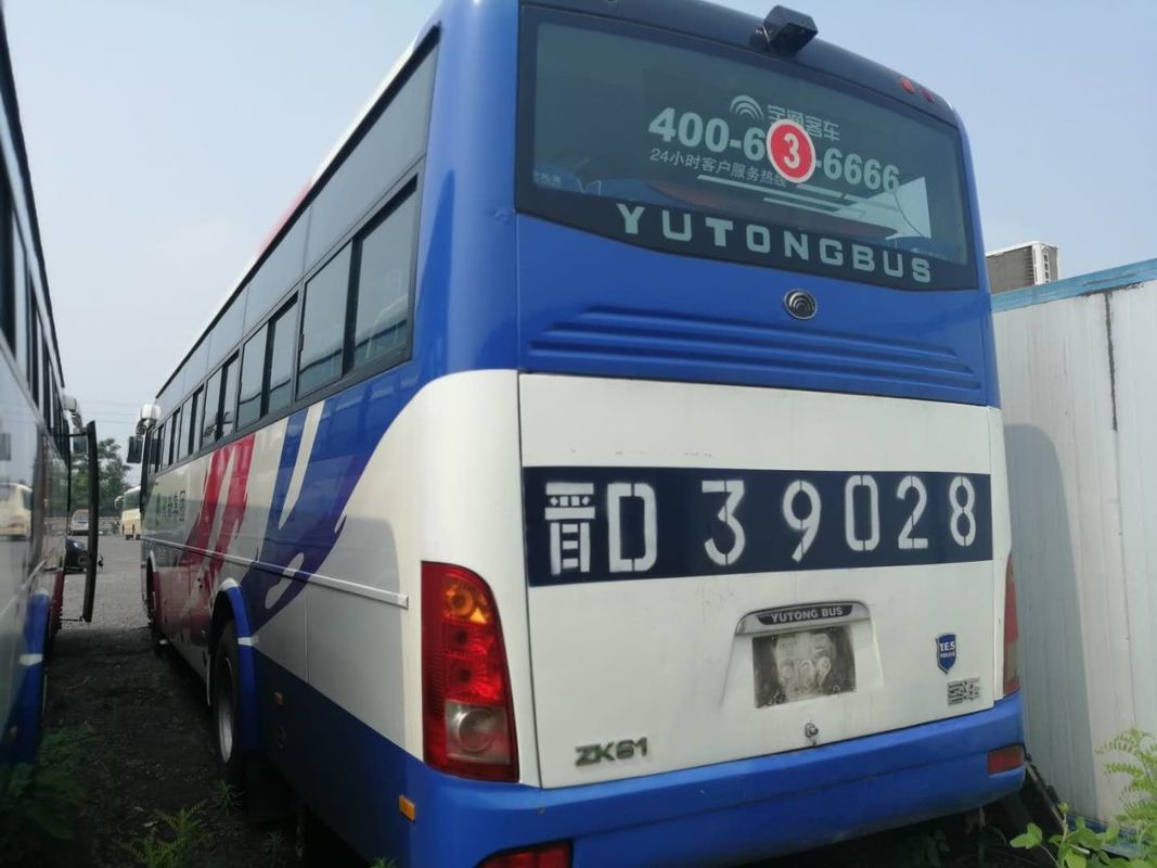 ব্যবহৃত ইউটং বাস ZK-6112D 53 আসন 110km/H ব্যবহৃত কোচ বাসের সামনের ইঞ্জিন