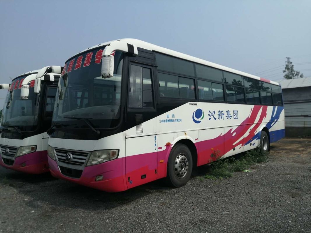 ব্যবহৃত ইউটং বাস ZK-6112D 53 আসন 110km/H ব্যবহৃত কোচ বাসের সামনের ইঞ্জিন