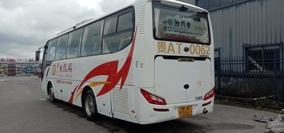 2015 সালের ডিজেল 168kw Kinglong XMQ6898 ব্যবহৃত কোচ বাস 39/45 আসনের বিলাসবহুল আসন
