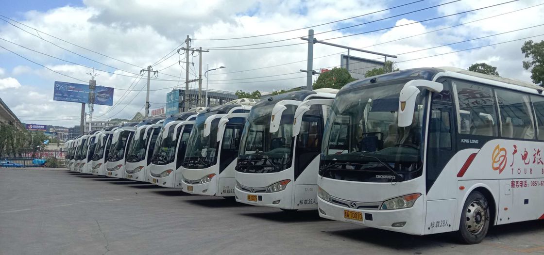 2015 সালের ডিজেল 168kw Kinglong XMQ6898 ব্যবহৃত কোচ বাস 39/45 আসনের বিলাসবহুল আসন