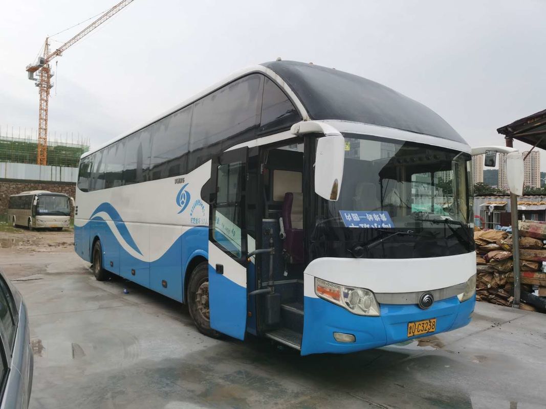 55 আসন 6 টায়ার 6050 মিমি হুইলবেস ইউটং বাস বাম হাত ড্রাইভ নগ্ন প্যাকিং ডাবল দরজা এবিএস সহ