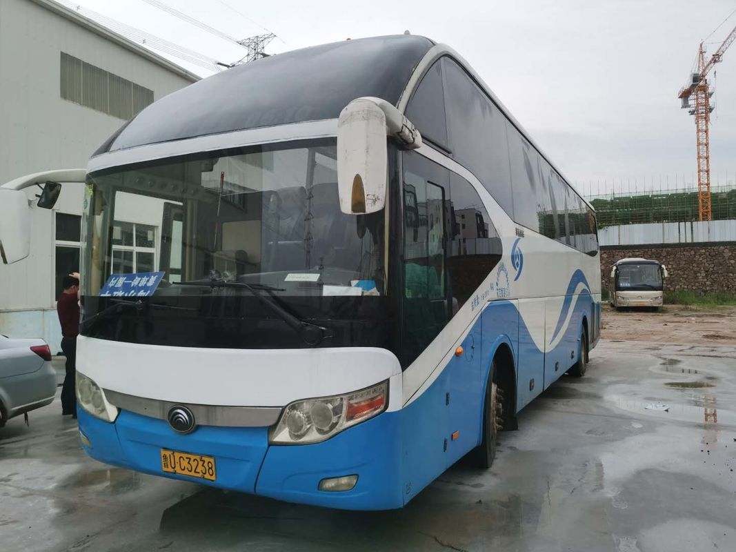 55 আসন 6 টায়ার 6050 মিমি হুইলবেস ইউটং বাস বাম হাত ড্রাইভ নগ্ন প্যাকিং ডাবল দরজা এবিএস সহ
