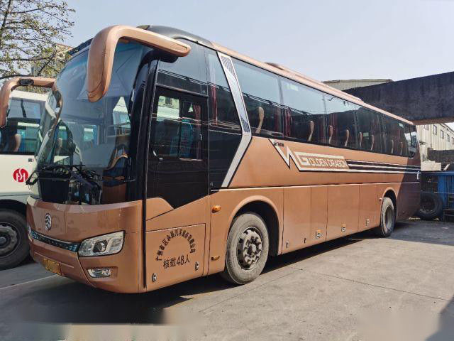 গোল্ডেন ড্রাগন XML6117 ব্যবহৃত কোচ বাস 48 আসন 2018 বছর ইউরো V স্টিল চেসিস