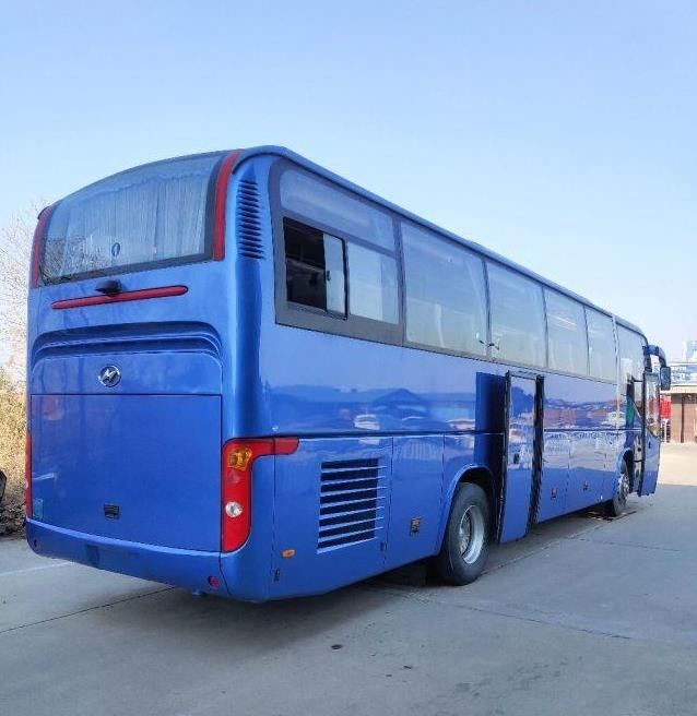 হাইগার KLQ6129 53 আসনের পিছনের ইঞ্জিন ব্যবহৃত কোচ বাস ডবল ডোর স্টিল চিয়াসিস