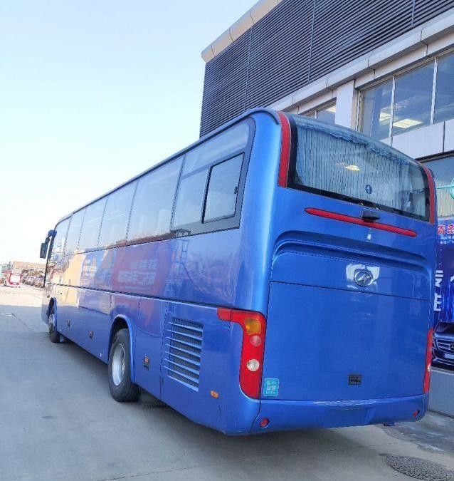 হাইগার KLQ6129 53 আসনের পিছনের ইঞ্জিন ব্যবহৃত কোচ বাস ডবল ডোর স্টিল চিয়াসিস