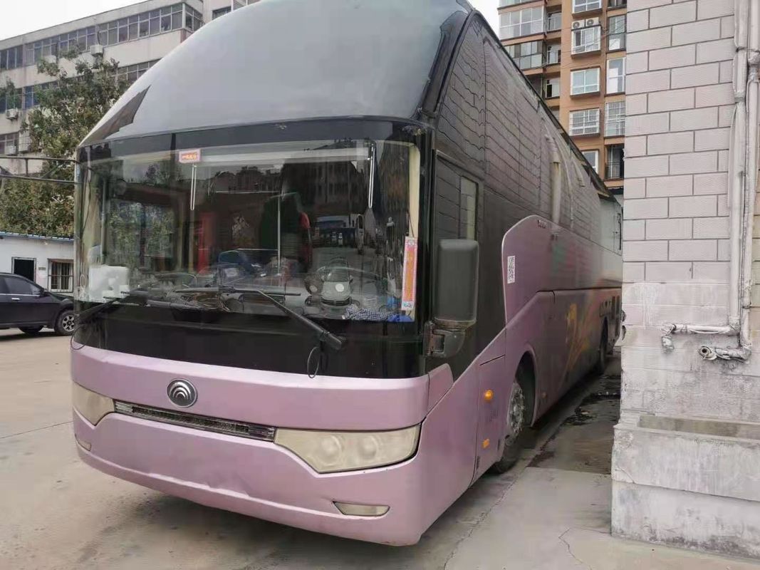 Yutong ZK6122 ডবল দরজা বাম স্টিয়ারিং ব্যবহৃত ট্যুর বাস 50 আসন ব্যবহৃত কোচ