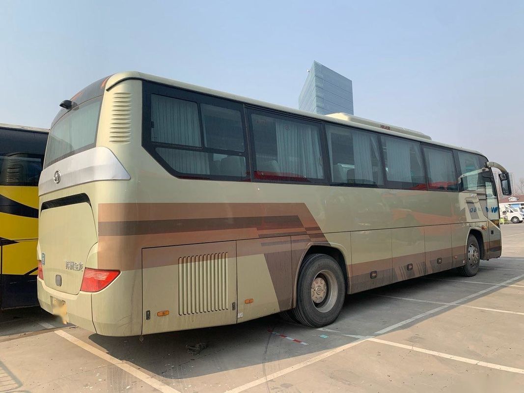 LHD রিয়ার ইঞ্জিন হাইগার ব্র্যান্ড মডেল KLQ6115 যাত্রীবাহী বাস স্টিল চেসিস ব্যবহৃত কোচ বাস 53 আসন
