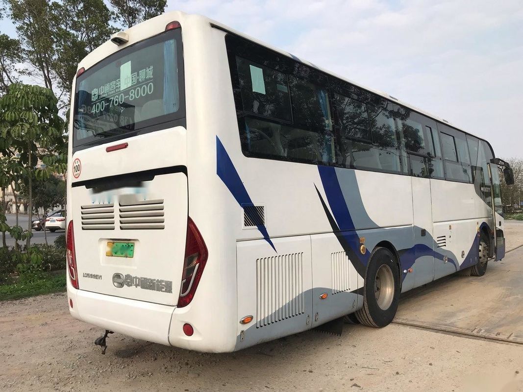 তেল-বৈদ্যুতিক হাইব্রিড বৈদ্যুতিক যানবাহন ডাব্লুপি ইঞ্জিন 155kw ডাবল দরজা চামড়ার আসন ব্যবহৃত কোচ বাস ঝংটং LCK6101 47 সিস