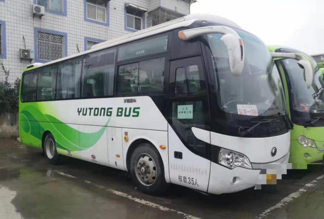 ব্যবহৃত ইউটং বাস Zk6858 35 আসন ইস্পাত চ্যাসিস একক দরজা ব্যবহৃত যাত্রীবাহী বাস