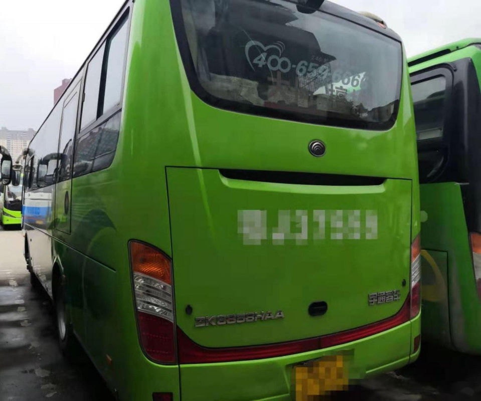ব্যবহৃত ইউটং বাস Zk6858 35 আসন ইস্পাত চ্যাসিস একক দরজা ব্যবহৃত যাত্রীবাহী বাস