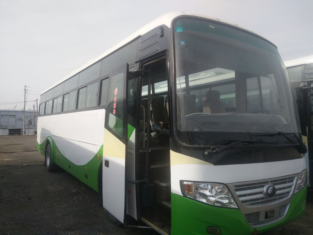 ব্যবহৃত ইউটং বাস স্টিল চ্যাসিস ফ্রন্ট ইঞ্জিন বাস 53 আসন কঙ্গোর জন্য ব্যবহৃত ট্যুর বাস কোচ বাস