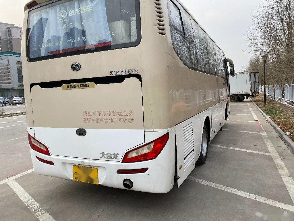 কিংলং বাস মডেল XMQ6802 32 সিট ইস্পাত চ্যাসিস বাম হাতের ড্রাইভ ব্যবহৃত ট্যুর বাস ব্যবহৃত হয়েছে