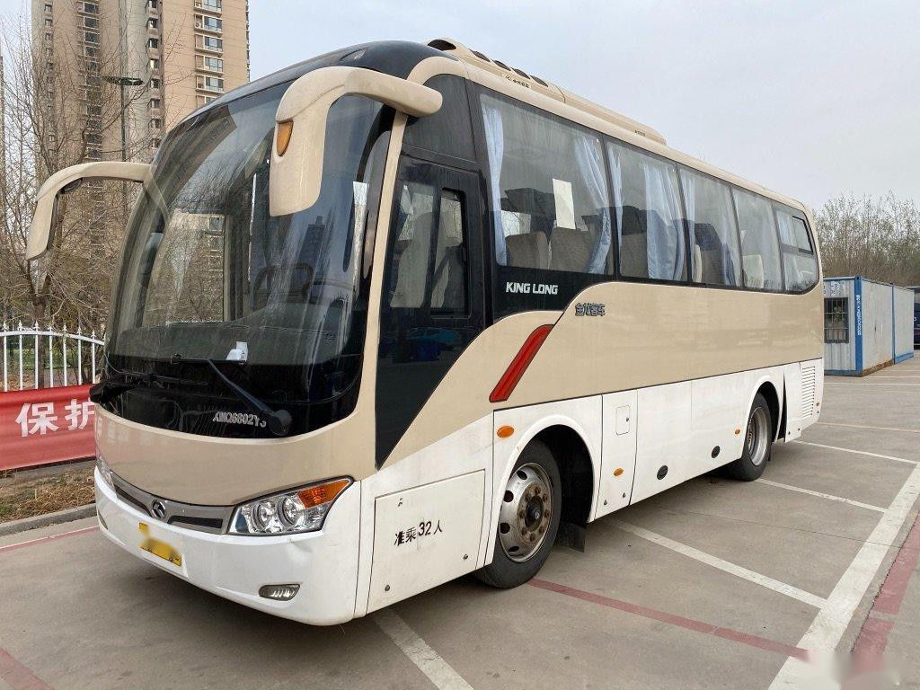 কিংলং বাস মডেল XMQ6802 32 সিট ইস্পাত চ্যাসিস বাম হাতের ড্রাইভ ব্যবহৃত ট্যুর বাস ব্যবহৃত হয়েছে