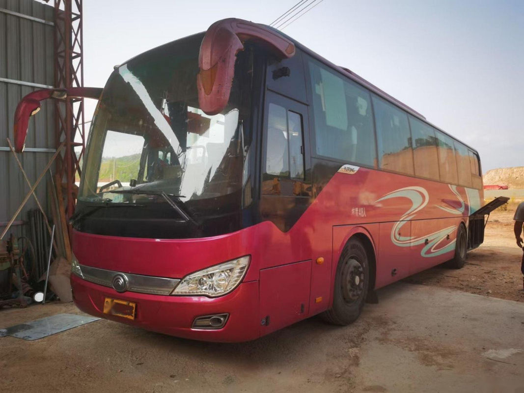 ব্যবহৃত ট্যুর বাস ইউটং ব্র্যান্ড জেডকে 6116 48 আসন ডাবল দরজা যাত্রীবাহী বাস এয়ারব্যাগ চ্যাসিস নগ্ন প্যাকিং বাম স্টিয়ারিং