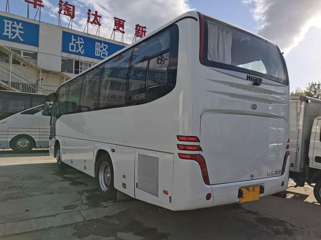 ব্যবহৃত ট্যুর বাস KLQ6856 37 আসন বাম স্টিয়ারিং স্টিল চ্যাসিস ইউরো III হাইগার বাস ব্যবহৃত হয়েছিল